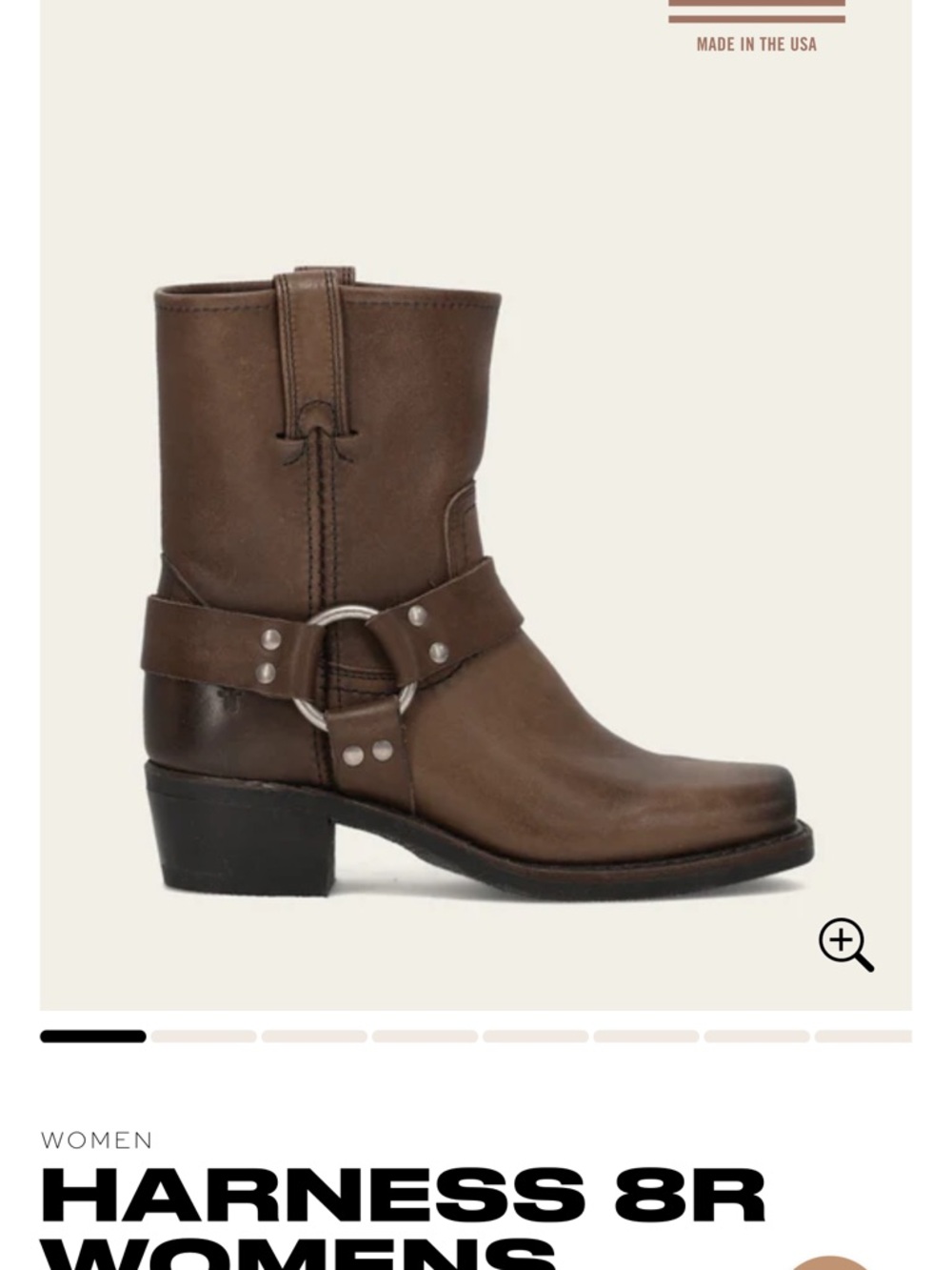 Frye Harness 8R Womens Boot Size 8
